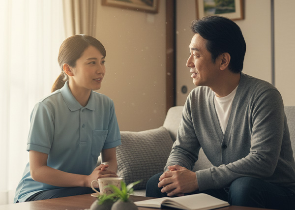 家族への説明の様子